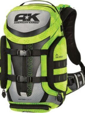 American Kargo Motorcycle Riding Backpack Hi Viz